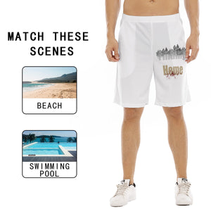 All-Over Print Men's Flat Shorts